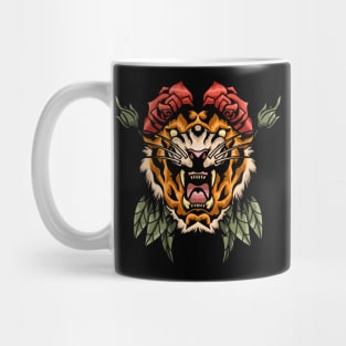 Angry Tiger Head Mug